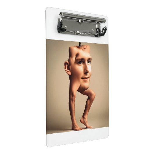 BODY FACE MAN MINI KLEMMBRETT (Schrägansicht)