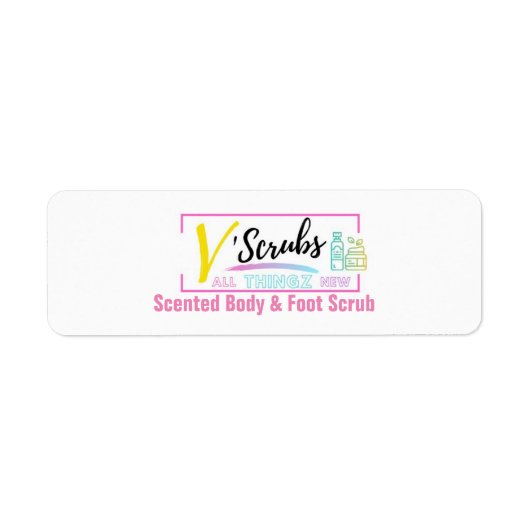 Body & Foot-Scrub-Etikett (Vorne)