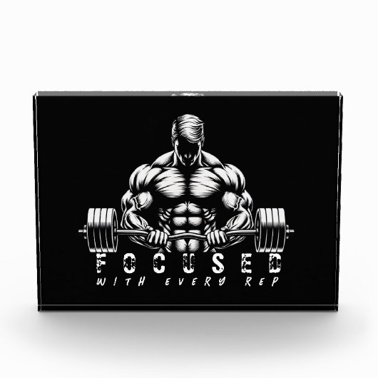 Body-Gebäude-Fitness Fotoblock (Vorderseite)