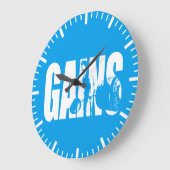 "Body Gebäude" - GEWINNE Große Wanduhr (Winkel)