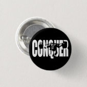 Body-Gebäude-Motivation - CONQUER Button (Vorne & Hinten)