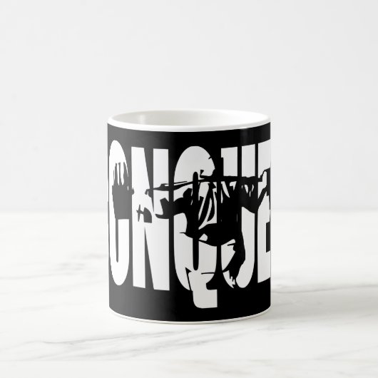 Body-Gebäude-Motivation - CONQUER Kaffeetasse (Mittel)