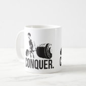 "Body Gebäude"-Motivation - Erobern Kaffeetasse (Vorderseite Links)