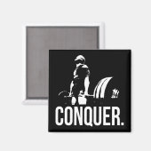 "Body Gebäude"-Motivation - Erobern Magnet (Vorderseite/Rückseite)