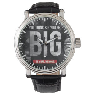 "Body Gebäude"-Motivation - Think Big, Get Big Armbanduhr
