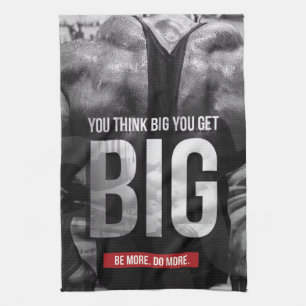 "Body Gebäude"-Motivation - Think Big, Get Big Küchentuch