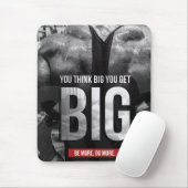 "Body Gebäude"-Motivation - Think Big, Get Big Mousepad (Mit Mouse)