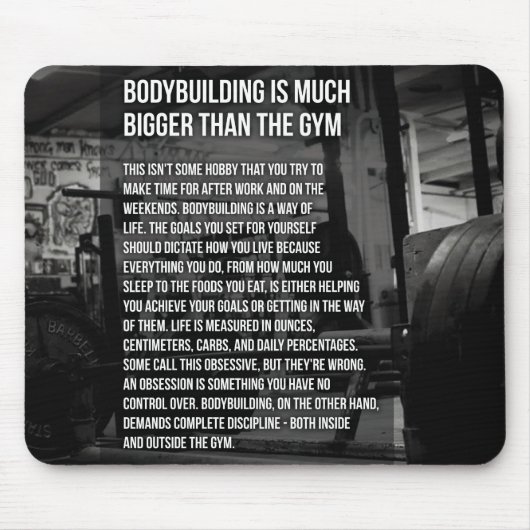 "Body Gebäude" Motivierend Mousepad (Vorne)