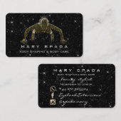 Body Gebäude Shaping Fitness Sclupting Spark Gold Visitenkarte (Vorne/Hinten)