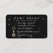 Body Gebäude Shaping Fitness Sclupting Spark Gold Visitenkarte (Rückseite)