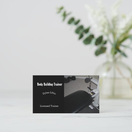 Body-Gebäude-Trainer Visitenkarte (Stehend Vorderseite)