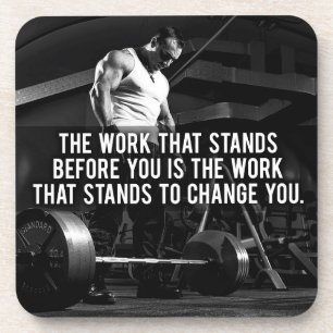 "Body Gebäude" Workout Motivierend Getränkeuntersetzer