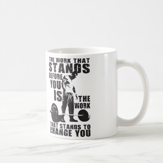 "Body Gebäude" Workout Motivierend Kaffeetasse (Rechts)