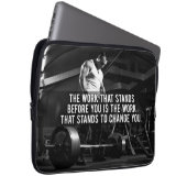 "Body Gebäude" Workout Motivierend Laptopschutzhülle (Vorne Rechts)