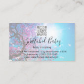 Body-Logo-Skulptur QRCODE-Rose Rosa Tree Blumenmus Visitenkarte (Rückseite)