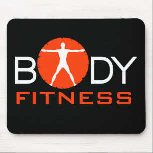 Body Madness Black Fitness Gym Junkie Mouse Pads Mousepad
