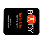 Body Madness Black Personal Trainer Flexi Magnete (Horizontal)