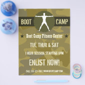 Body Madness Dark Green Camo Boot Camp Flyers Flyer (Einzeln)