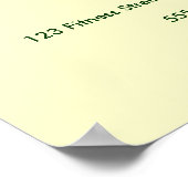 Body Madness Fitness Personal Trainer Poster (Ecke)