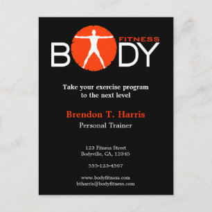 Body Madness Fitness Personal Trainer Postkarten