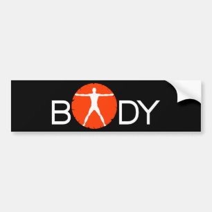 Body Madness Fitness Vitruvian Man Autoaufkleber