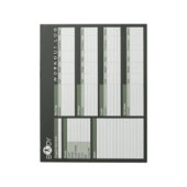 Body Madness Personal Workout Log Planner Notepad Notizblock (Rotiert)