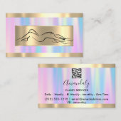 Body Massage WELLNESS-CENTER Wellness-Code Logo Bl Visitenkarte (Vorne/Hinten)