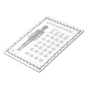 Body Measurement Tracker Notizblock (angewinkelt)