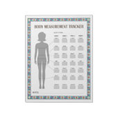 Body Measurement Tracker Notizblock (Rotiert)