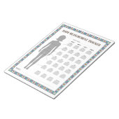 Body Measurement Tracker Notizblock (angewinkelt)