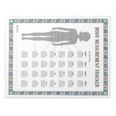 Body Measurement Tracker Notizblock (Vorderseite)