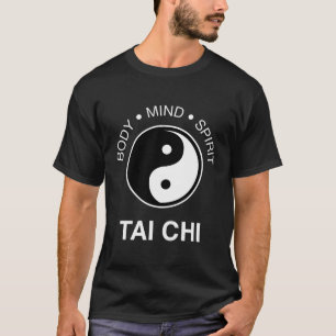 Body Mind Spirit Yin Yang Symbol Kunst - Tai Chi T-Shirt