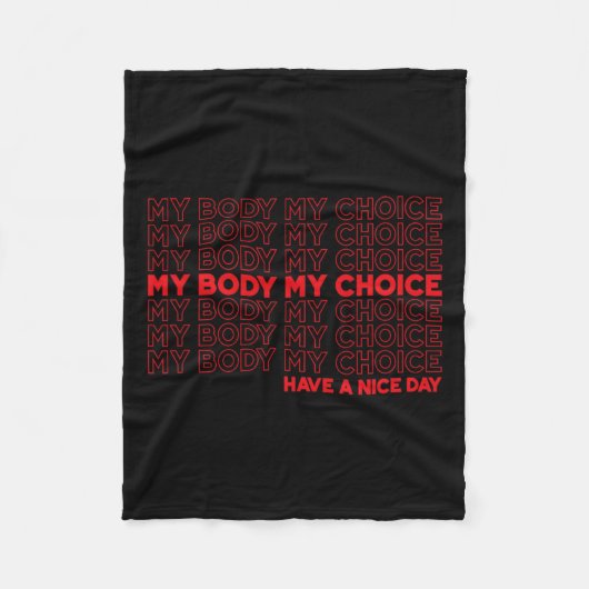 Body My Choice Pro Choice Schützen Sie Roe 73 Abor Fleecedecke (Vorderseite)
