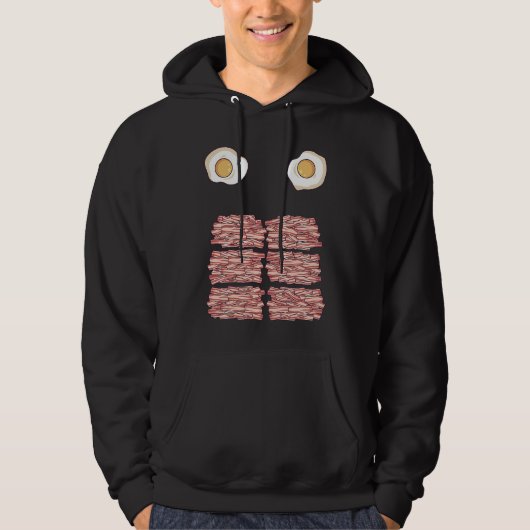 Body of BACON with Eggs  Funny Fitness Keto Diet a Hoodie (Vorderseite)