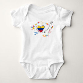 Body para Bebé Venezuela – Corazón con Bandera Baby Strampler