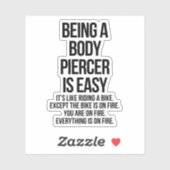 Body piercer aufkleber (Blatt)