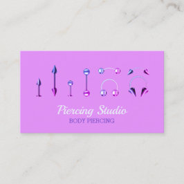 Body Piercing Studio elegant Visitenkarte