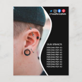 Body PIERCING STUDIO Poster Flyer (Hinten)