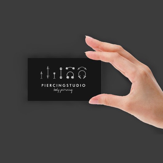 Body Piercing Tattoo Visitenkarte