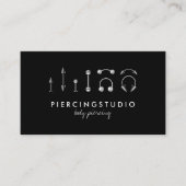 Body Piercing Tattoo Visitenkarte (Vorderseite)