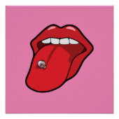 Body Piering Pop Art Poster (Vorderseite)