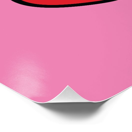 Body Piering Pop Art Poster (Ecke)