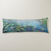 Body Pillow Claude Monet Waterlily Fine Art Seitenschläferkissen (Rückseite)
