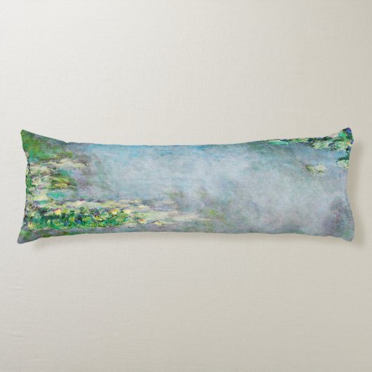 Body Pillow Claude Monet Waterlily Fine Art Seitenschläferkissen (Vorderseite)