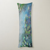 Body Pillow Claude Monet Waterlily Fine Art Seitenschläferkissen (Rückseite (Vertikal))