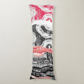Body Pillow – Friction Lands Abstract Design Seitenschläferkissen (Vorderseite Vertikal)