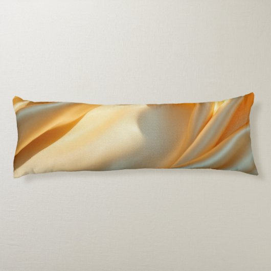 Body Pillow Gold Satin Silber Seitenschläferkissen (Rückseite)