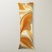 Body Pillow Gold Satin Silber Seitenschläferkissen (Vorderseite Vertikal)