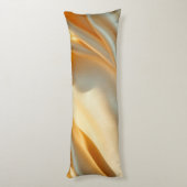 Body Pillow Gold Satin Silber Seitenschläferkissen (Rückseite (Vertikal))