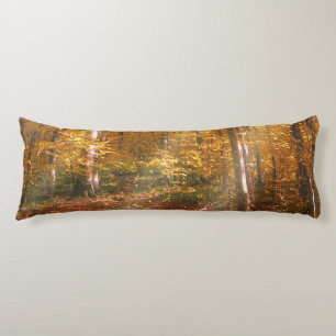 Body Pillow Herbst Wald Gold Rays Seitenschläferkissen
